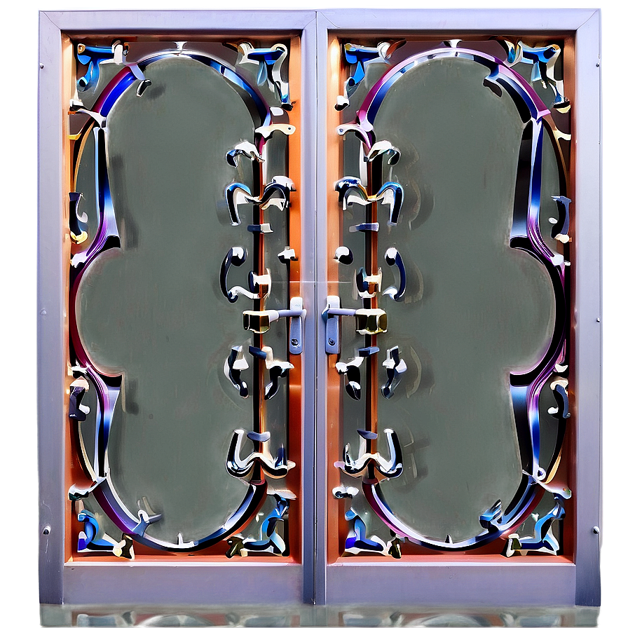 Decorative Glass Door Png 57 PNG image