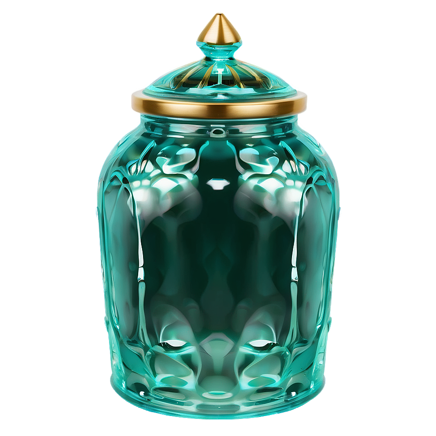 Decorative Glass Jar Png 06132024 PNG image