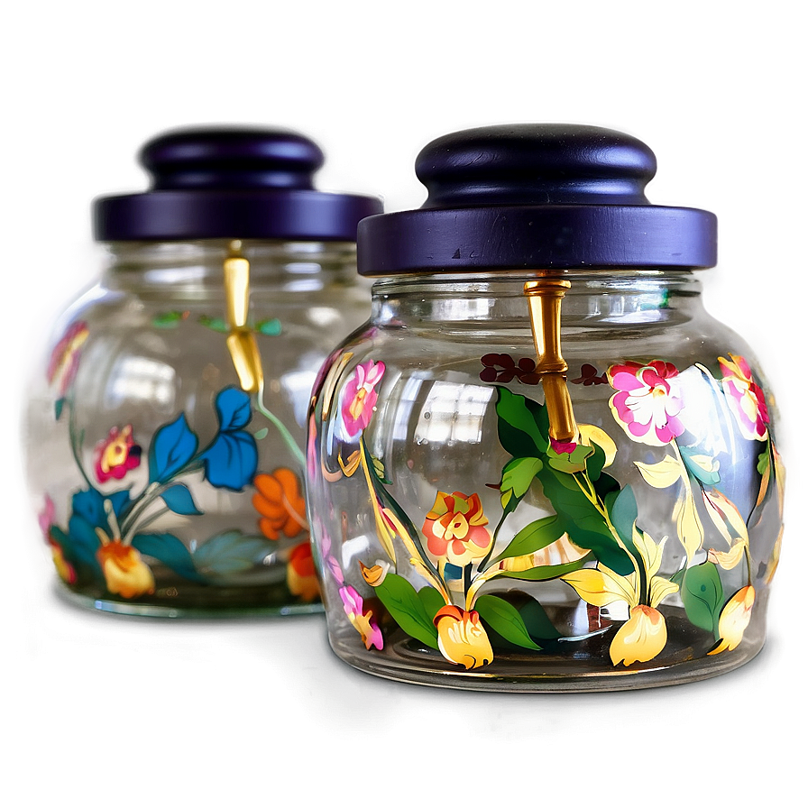 Decorative Glass Jar Png Yqm PNG image