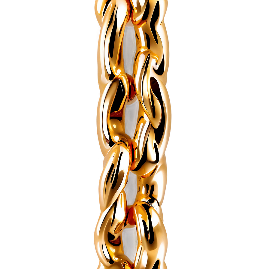 Decorative Gold Chain Png 05042024 PNG image