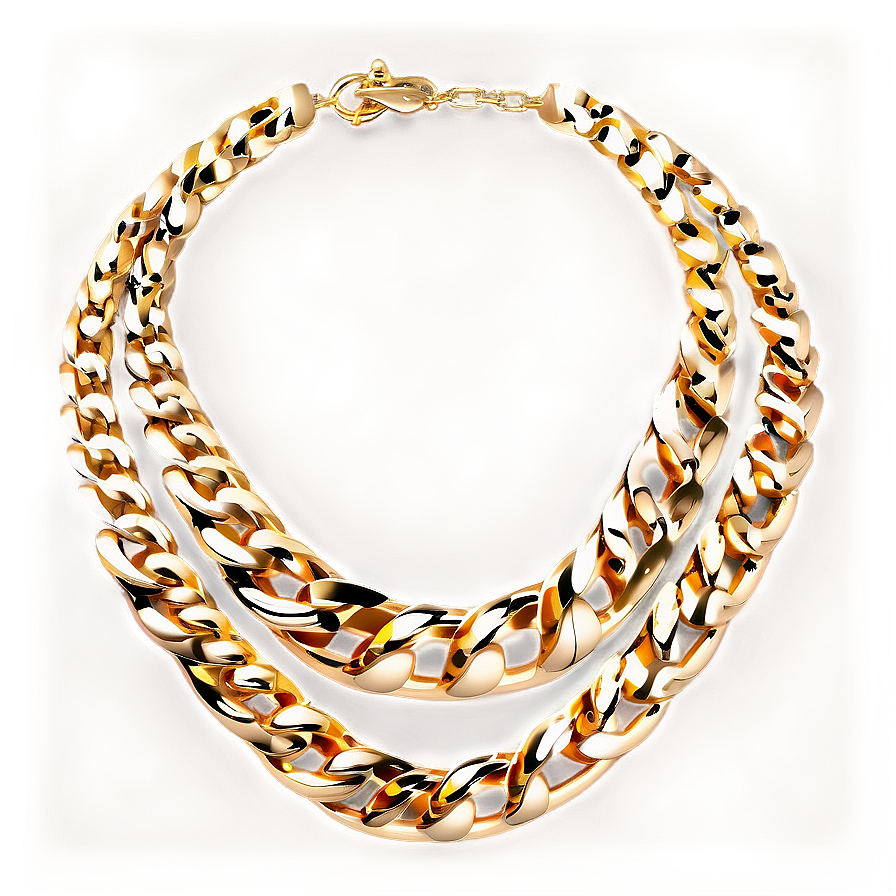 Decorative Gold Chain Png 05042024 PNG image