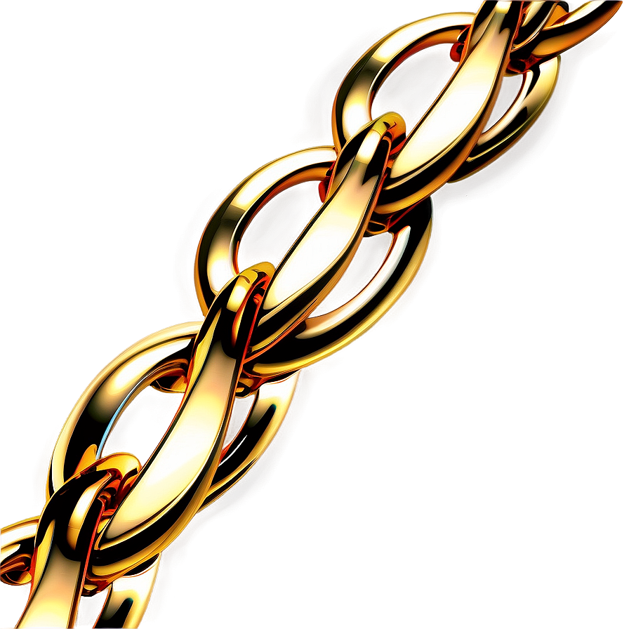 Decorative Gold Chain Png 05042024 PNG image