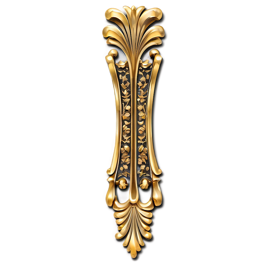 Decorative Gold Trim Png 06282024 PNG image