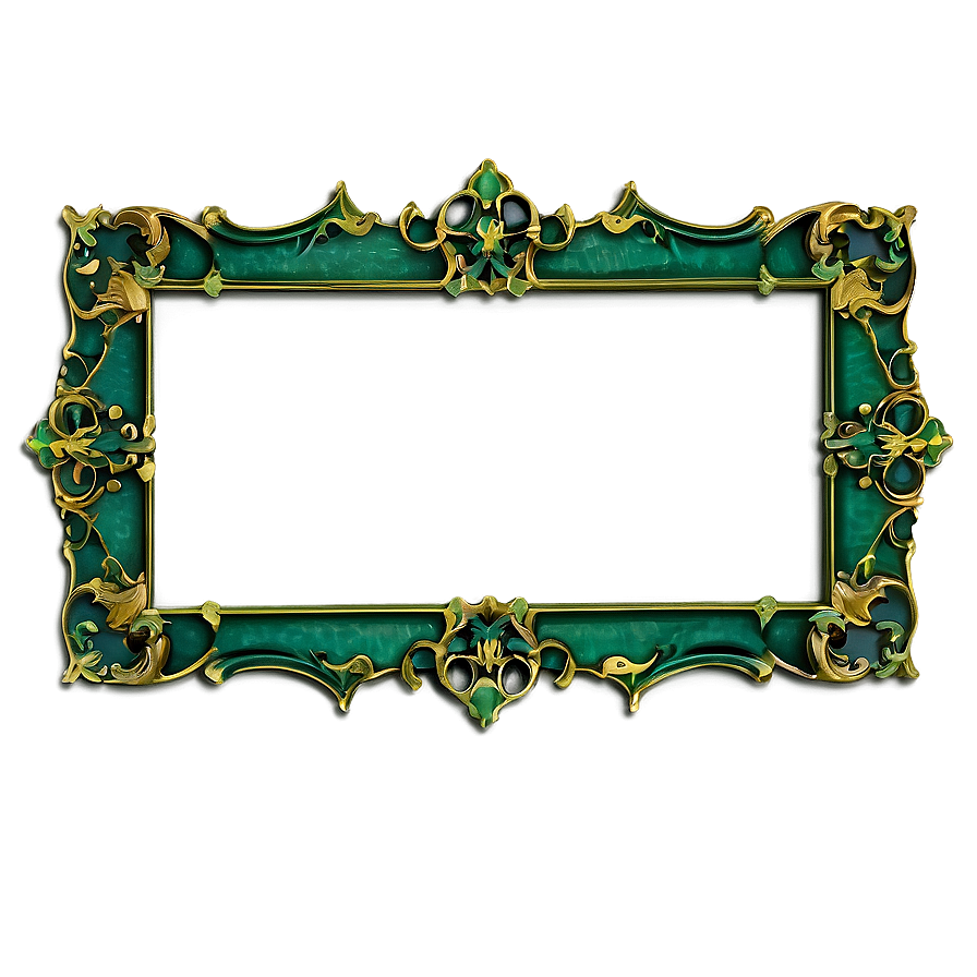 Decorative Green Frame Png 06262024 PNG image