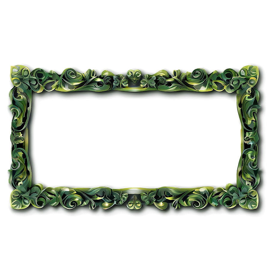 Decorative Green Frame Png 06262024 PNG image