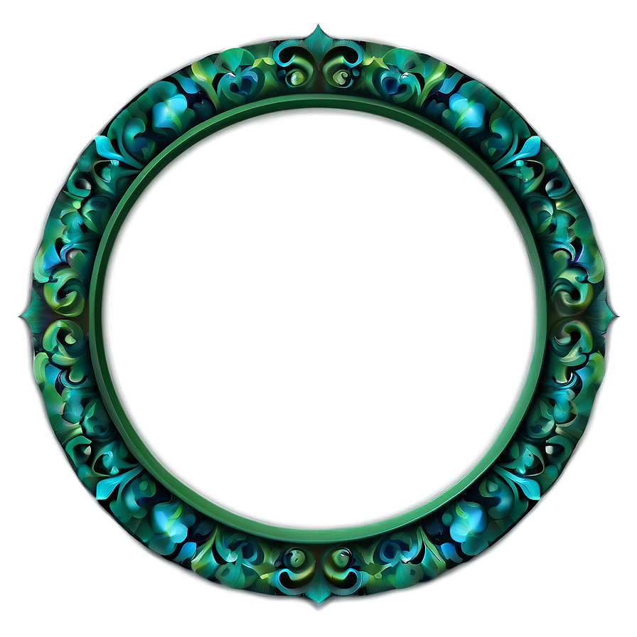 Decorative Green Frame Png Lyi PNG image