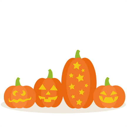 Decorative Halloween Pumpkins Vector PNG image