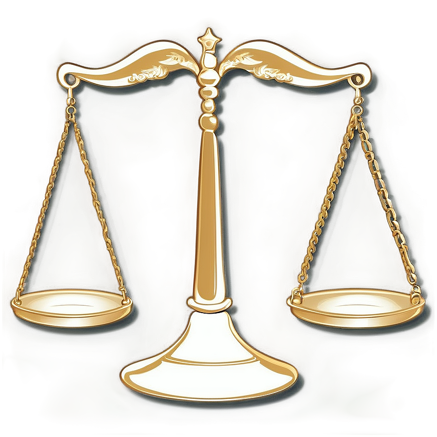 Decorative Justice Scale Png 06132024 PNG image