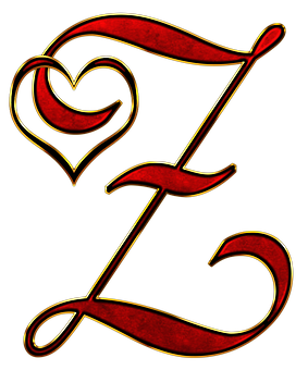 Decorative Letter Ewith Heart PNG image