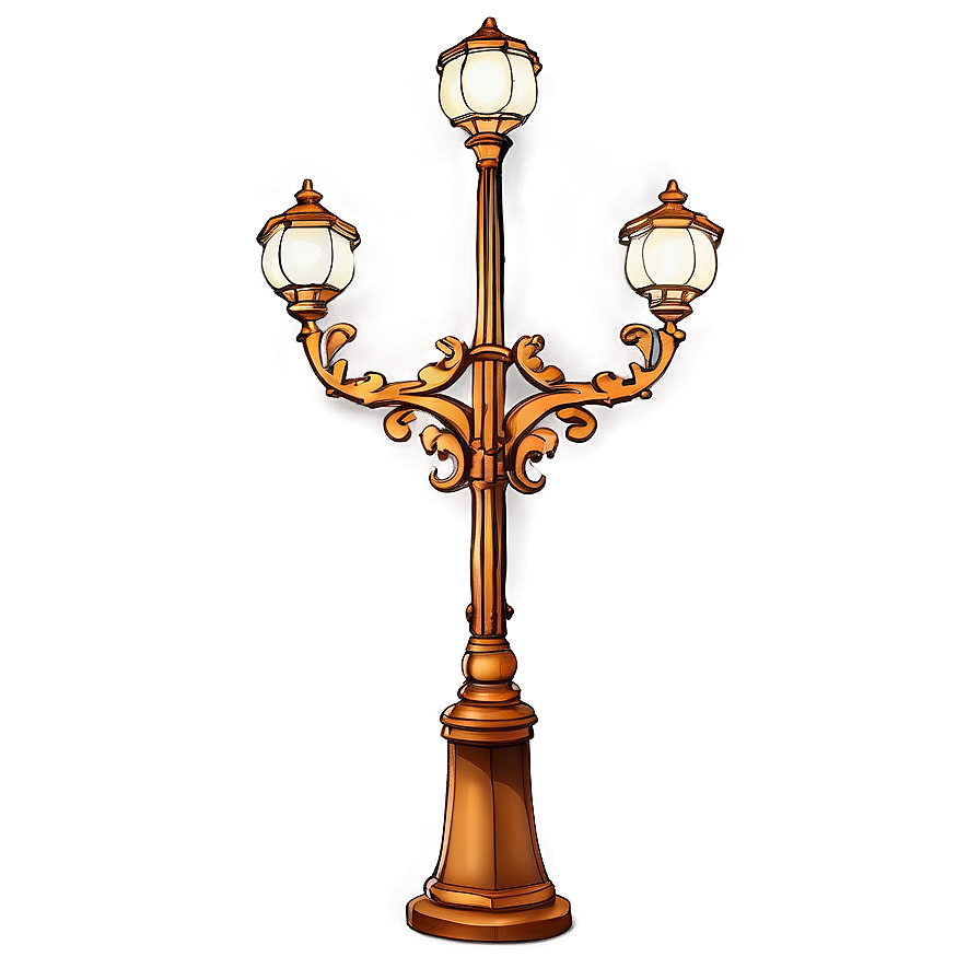 Decorative Light Pole Png 06212024 PNG image