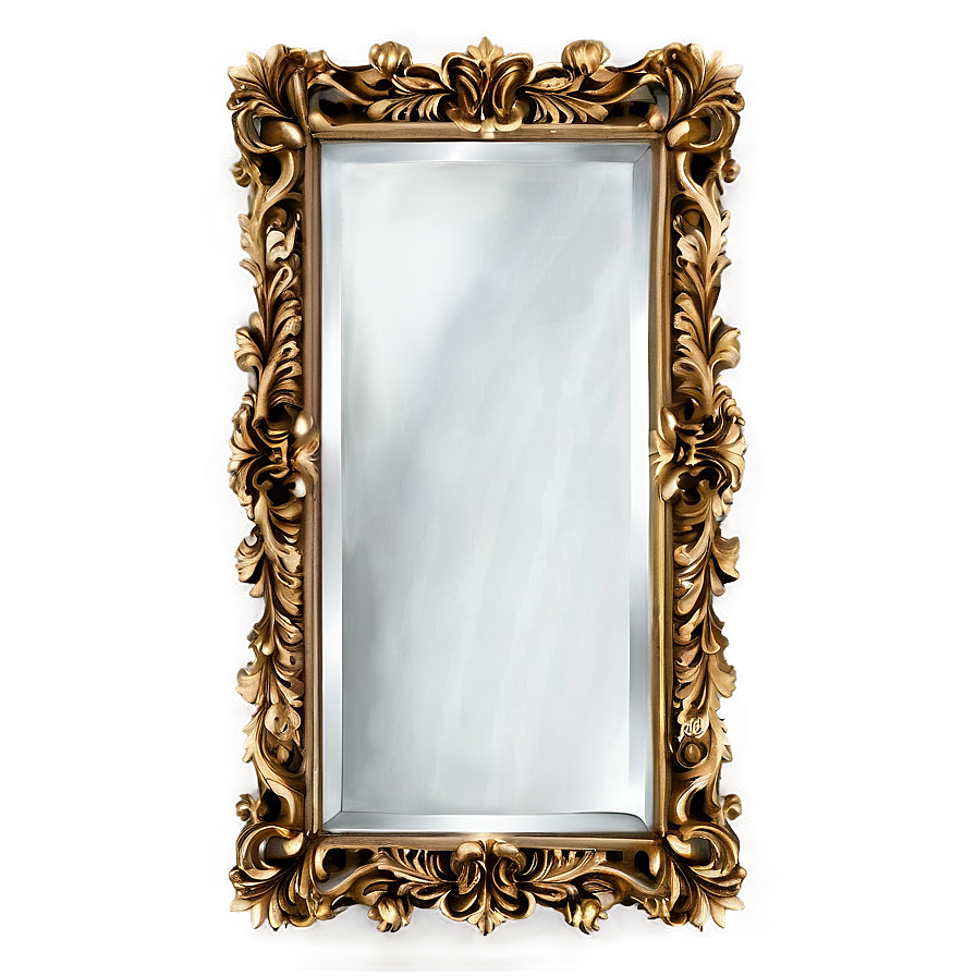 Decorative Mirror Frame Png 06212024 PNG image