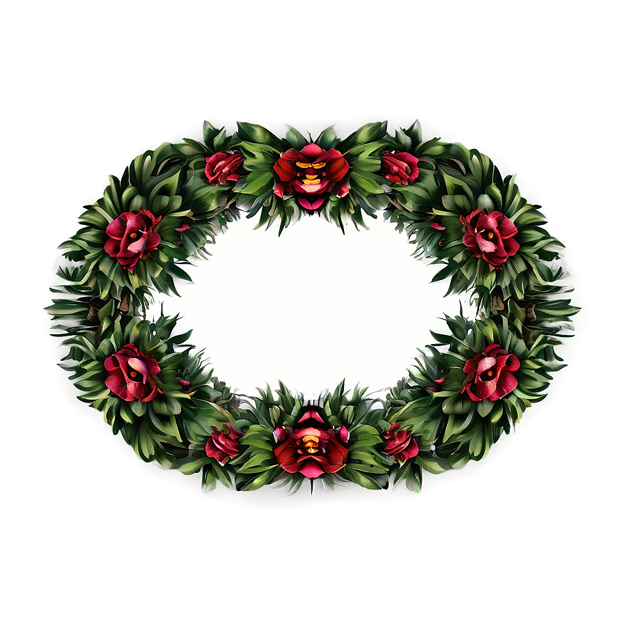 Decorative Oval Wreath Png Gvu2 PNG image