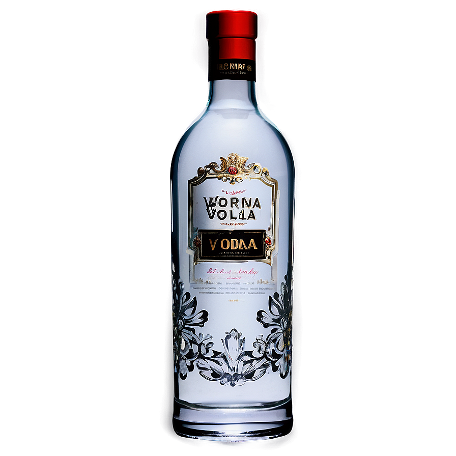 Decorative Vodka Bottle Png 06212024 PNG image