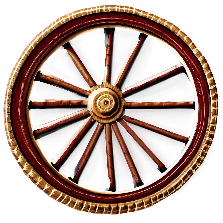 Decorative Wagon Wheel Clipart Png Lic PNG image