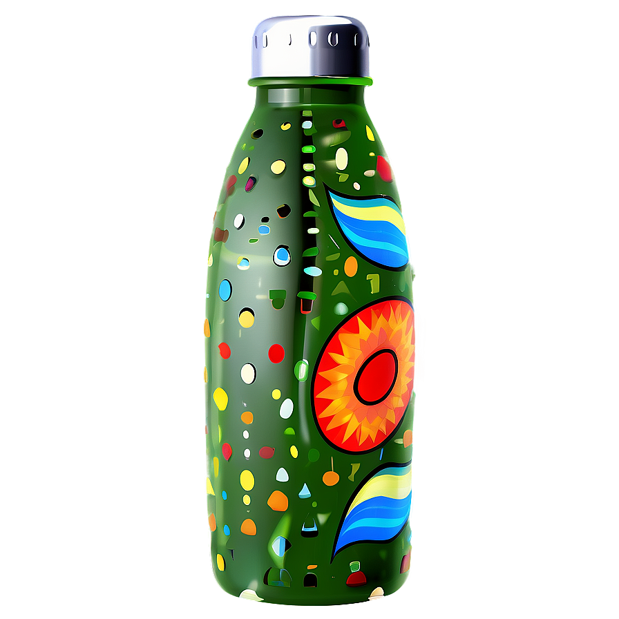 Decorative Water Bottle Png Pur PNG image