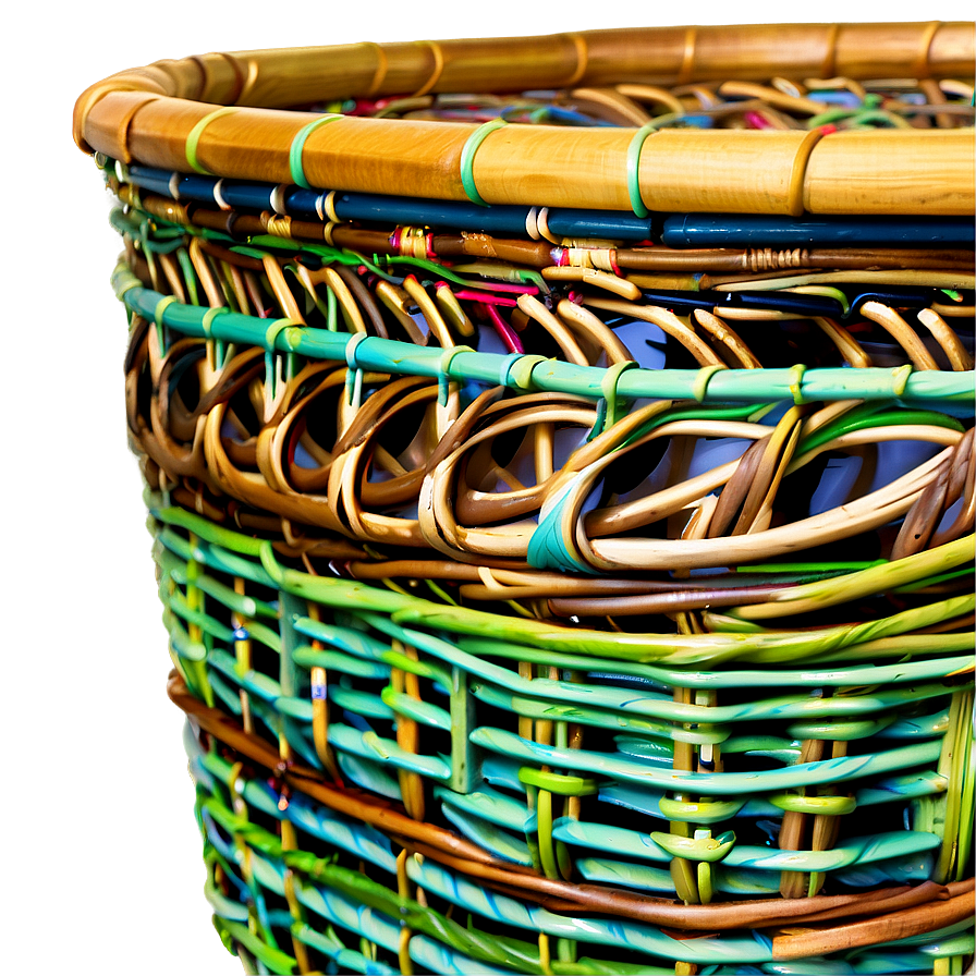 Decorative Wicker Laundry Basket Png 31 PNG image