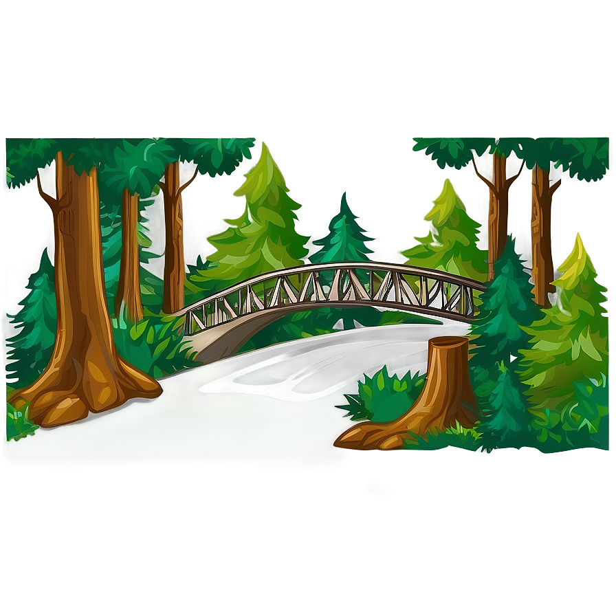 Deep Forest Bridge Clipart Png 42 PNG image