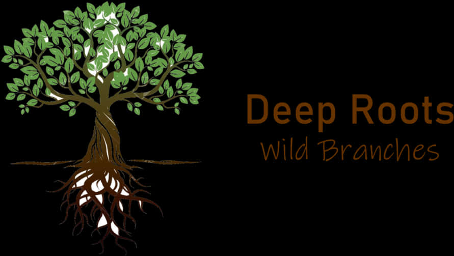 Deep Roots Wild Branches Graphic PNG image