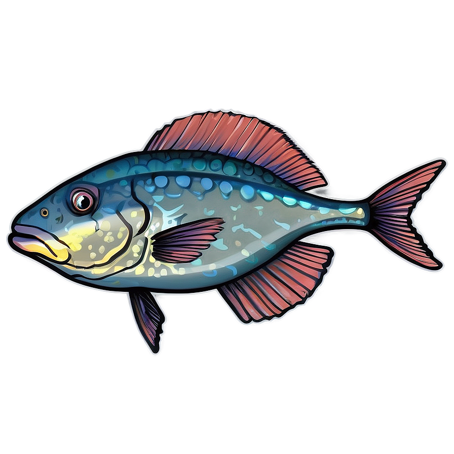 Deep Sea Fish Outline Png Ytd33 PNG image