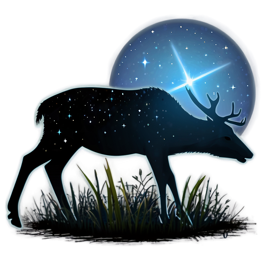 Deer In Starlight Png 10 PNG image