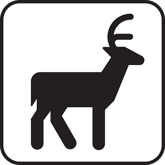Deer Silhouette Icon PNG image