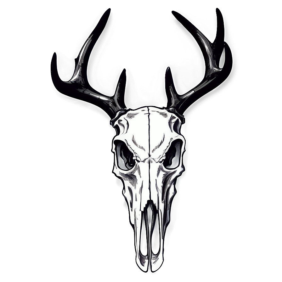 Deer Skull Drawing Png 26 PNG image