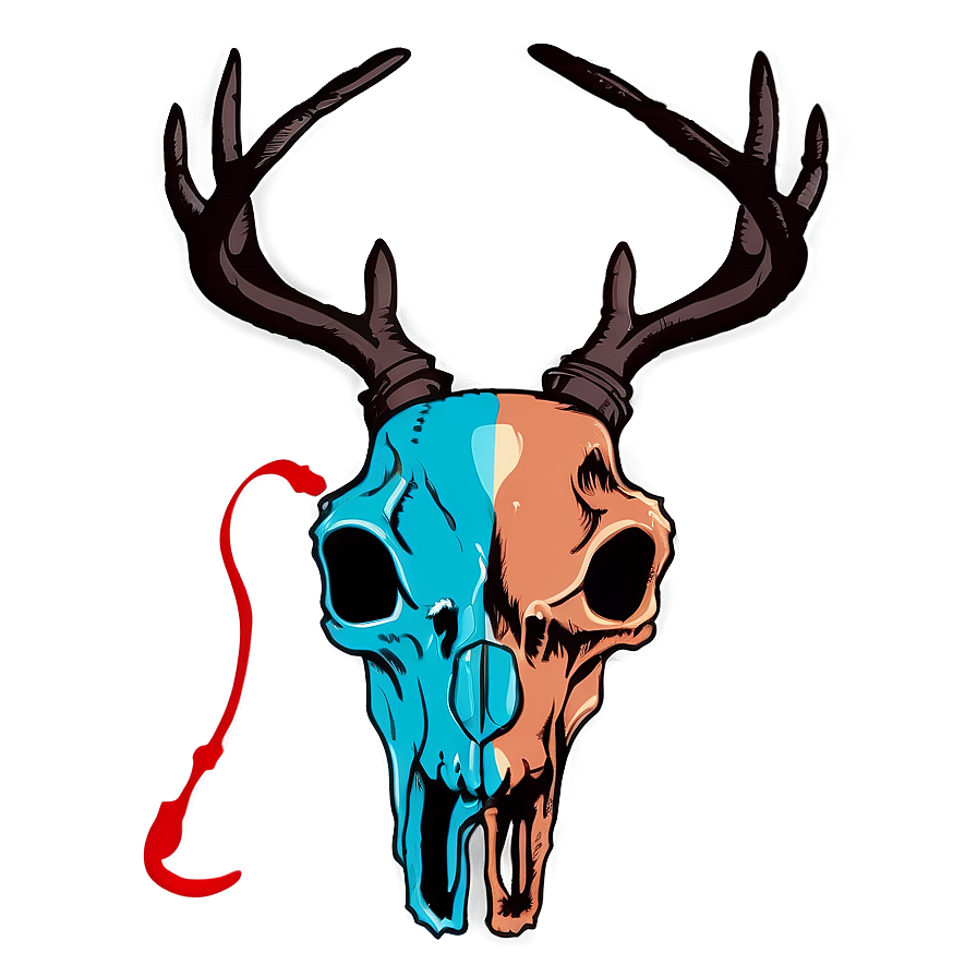 Deer Skull Silhouette Png Fox36 PNG image