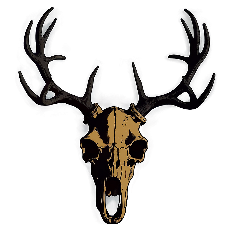 Deer Skull Silhouette Png Kdm PNG image