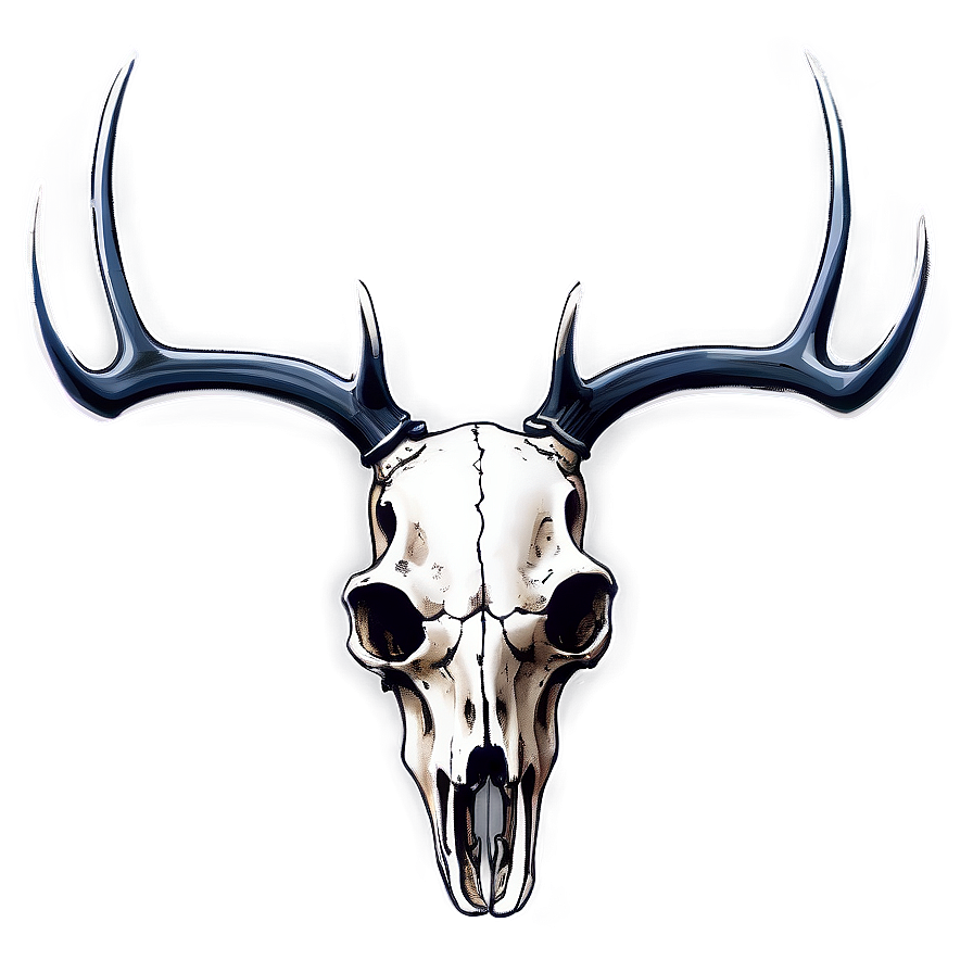 Deer Skull With Antlers Png Cau18 PNG image