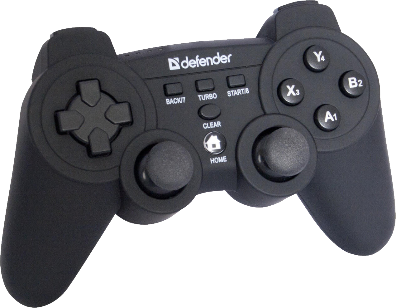 Defender Game Controller Black PNG image