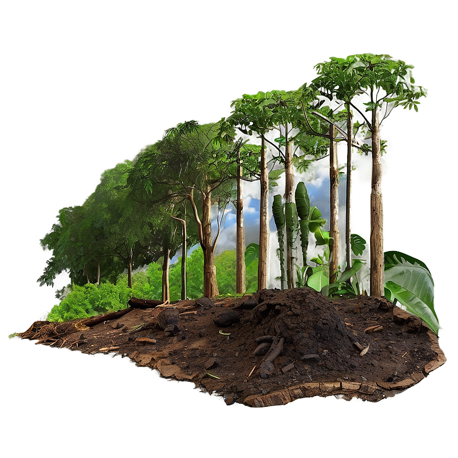 Deforestation Carbon Footprint Png 96 PNG image