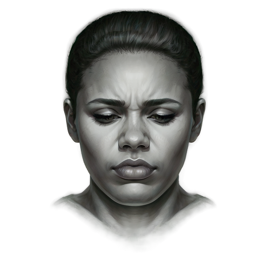 Dejected Face Drawing Png Qlw PNG image