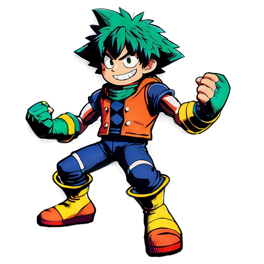 Deku Heroic Stance Png 05062024 PNG image