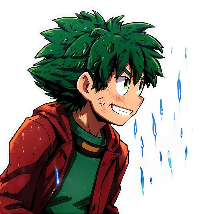 Deku In Rain Png Rsg4 PNG image