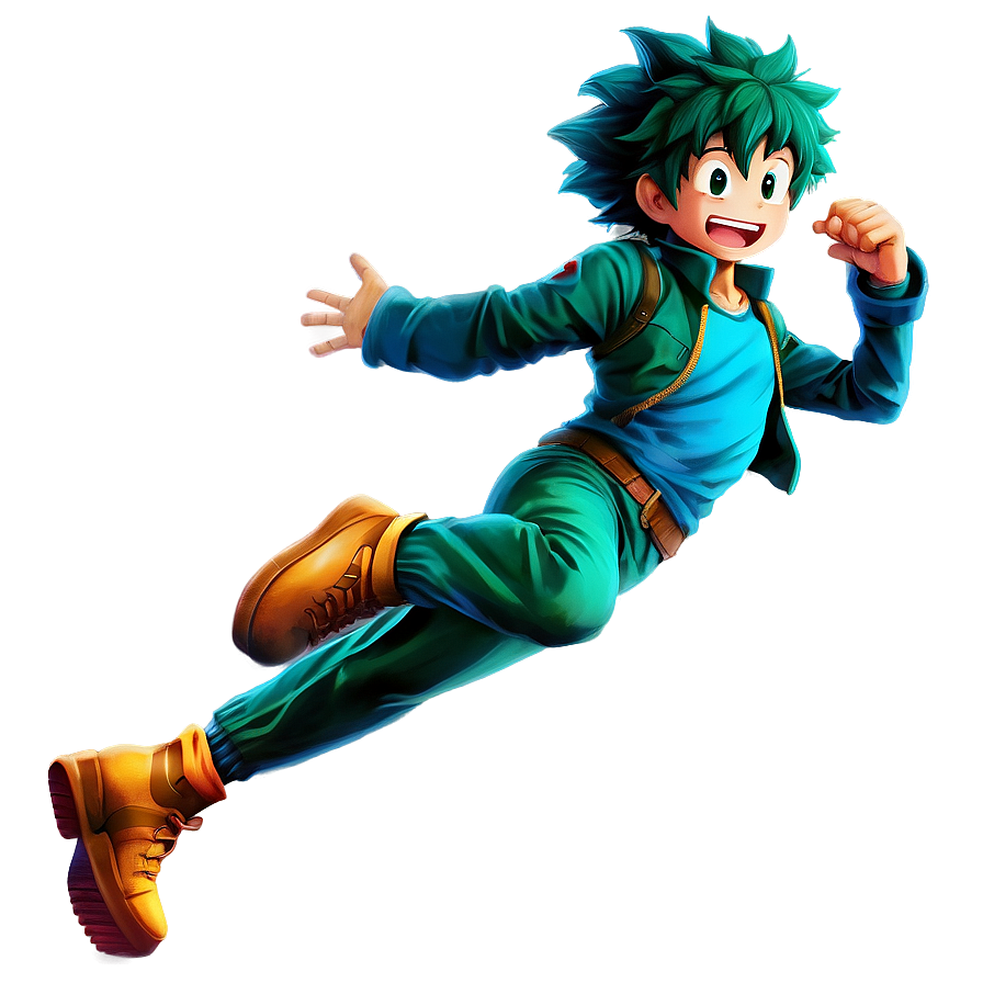 Deku Jumping Png 05062024 PNG image