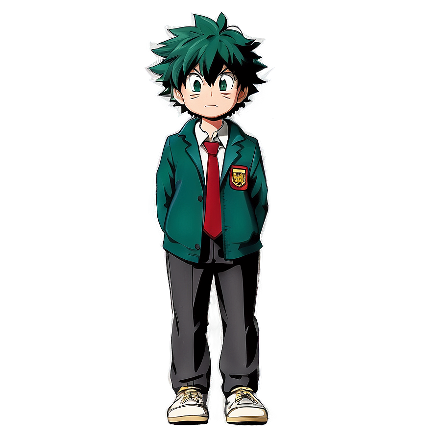 Deku School Uniform Png 05062024 PNG image