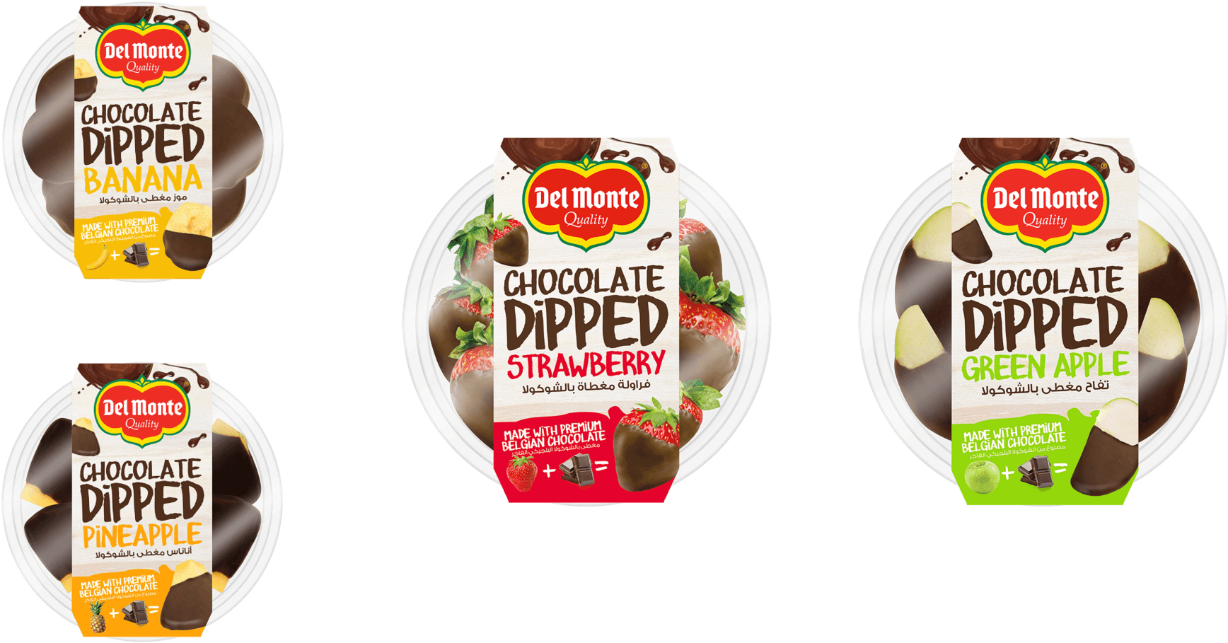 Del Monte Chocolate Dipped Fruit Variety Pack PNG image