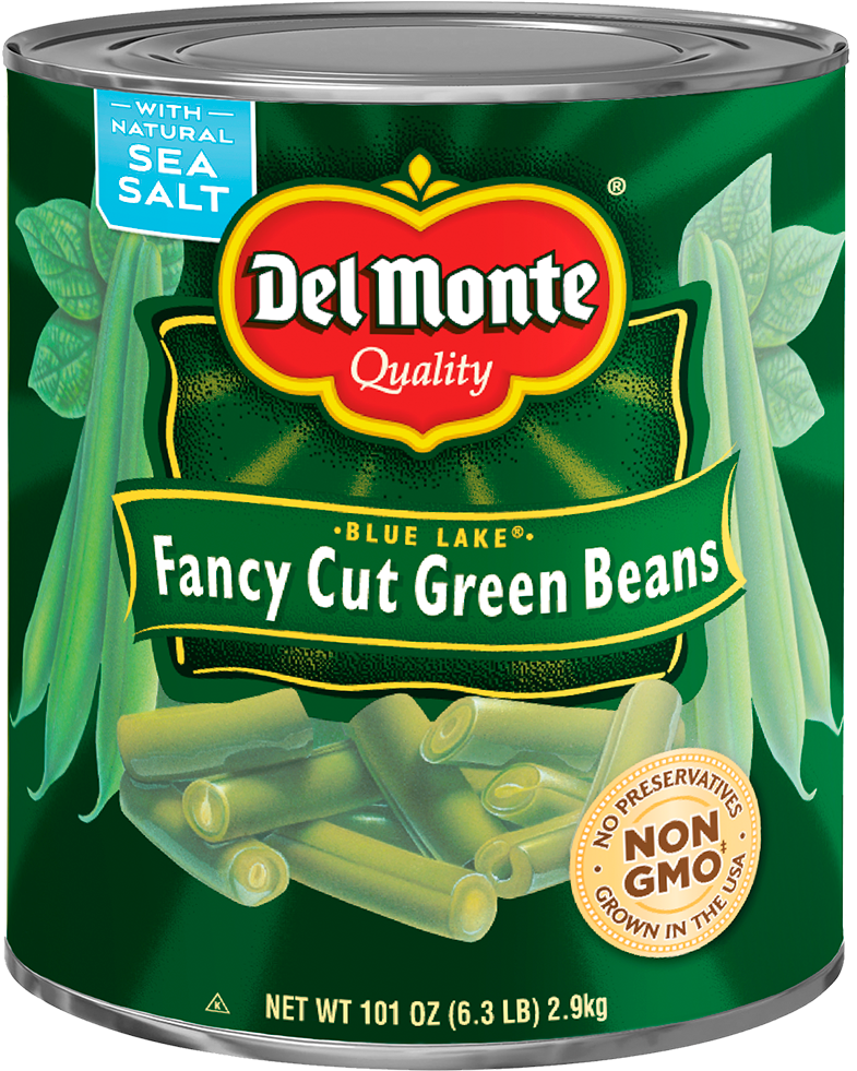 Del Monte Fancy Cut Green Beans Can PNG image