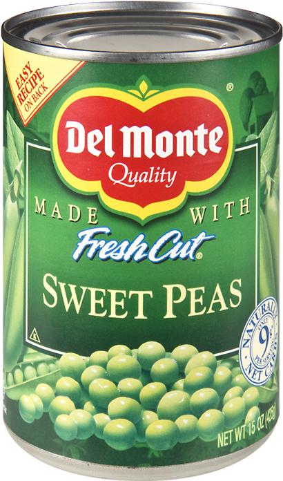 Del Monte Sweet Peas Can PNG image