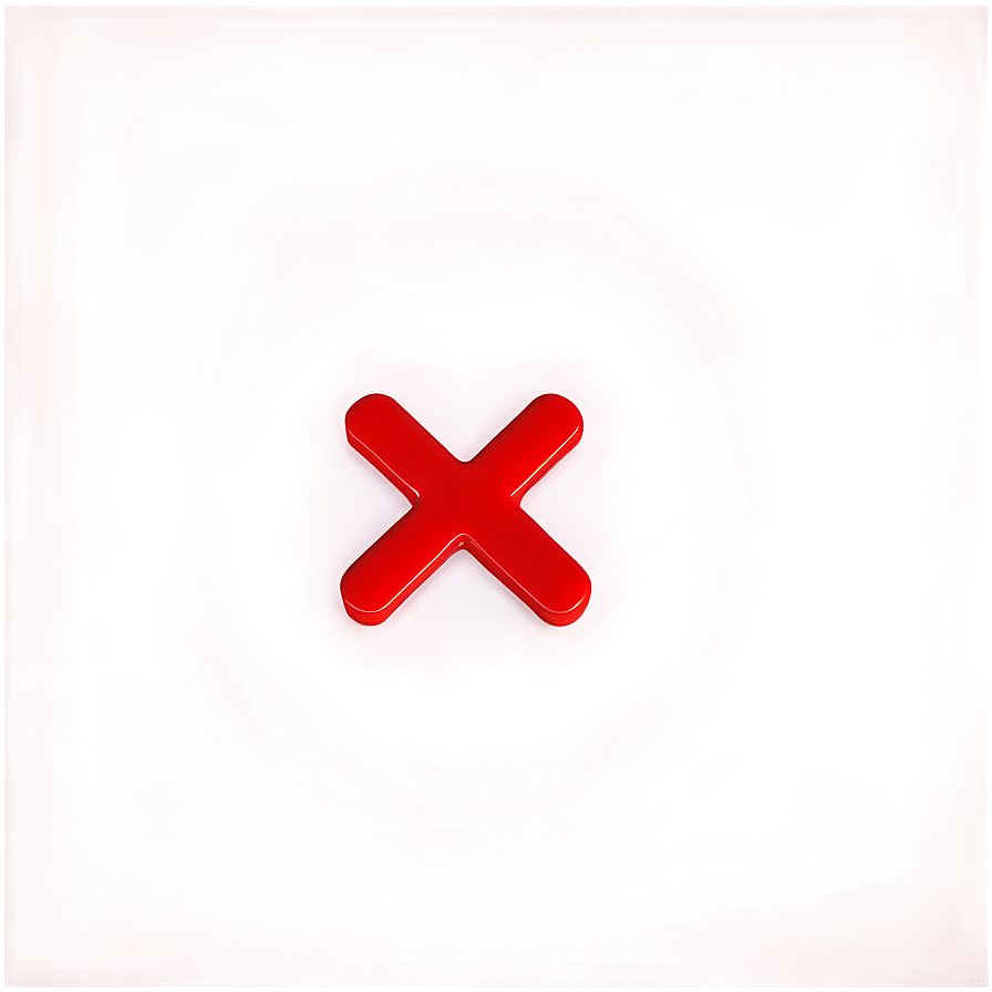 Delete Red X Graphic Png Aiy20 PNG image