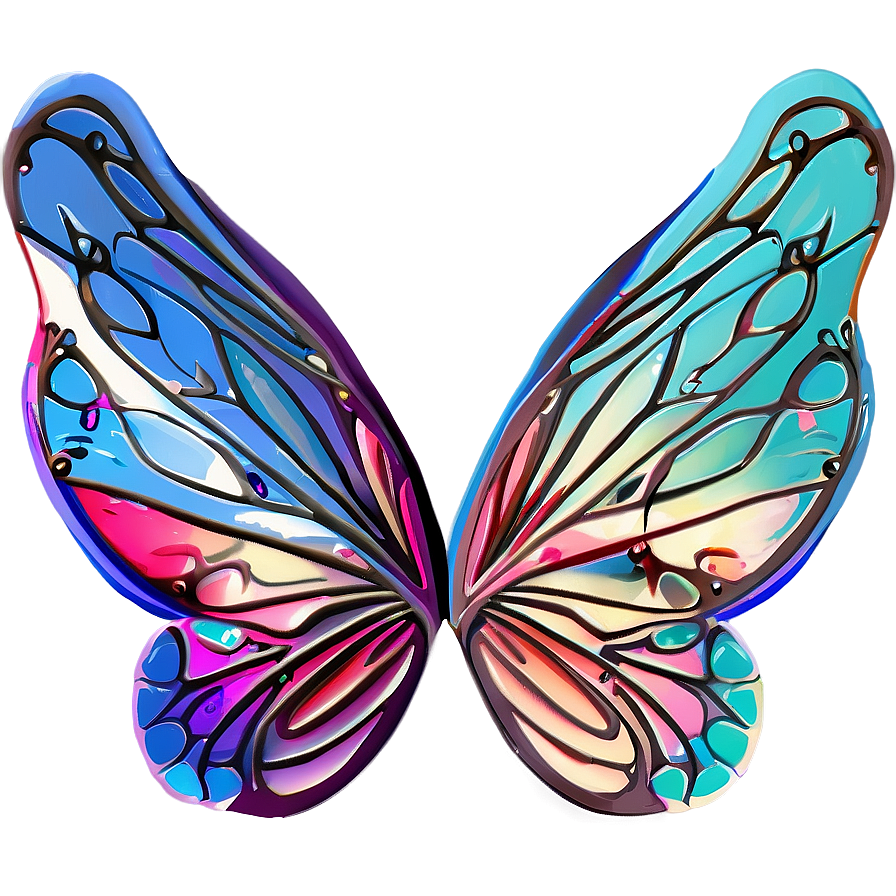 Delicate Fairy Wings Drawing Png Xub PNG image