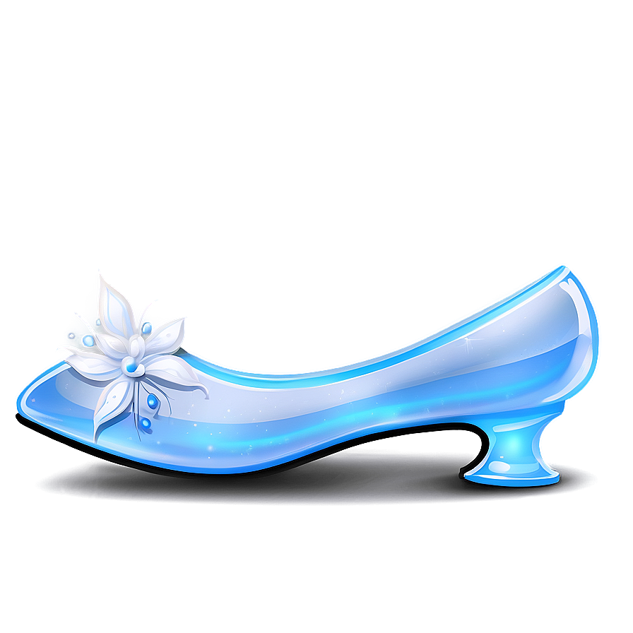 Delicate Glass Slipper Drawing Png 06132024 PNG image