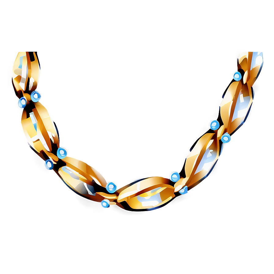 Delicate Gold Chain Png 9 PNG image