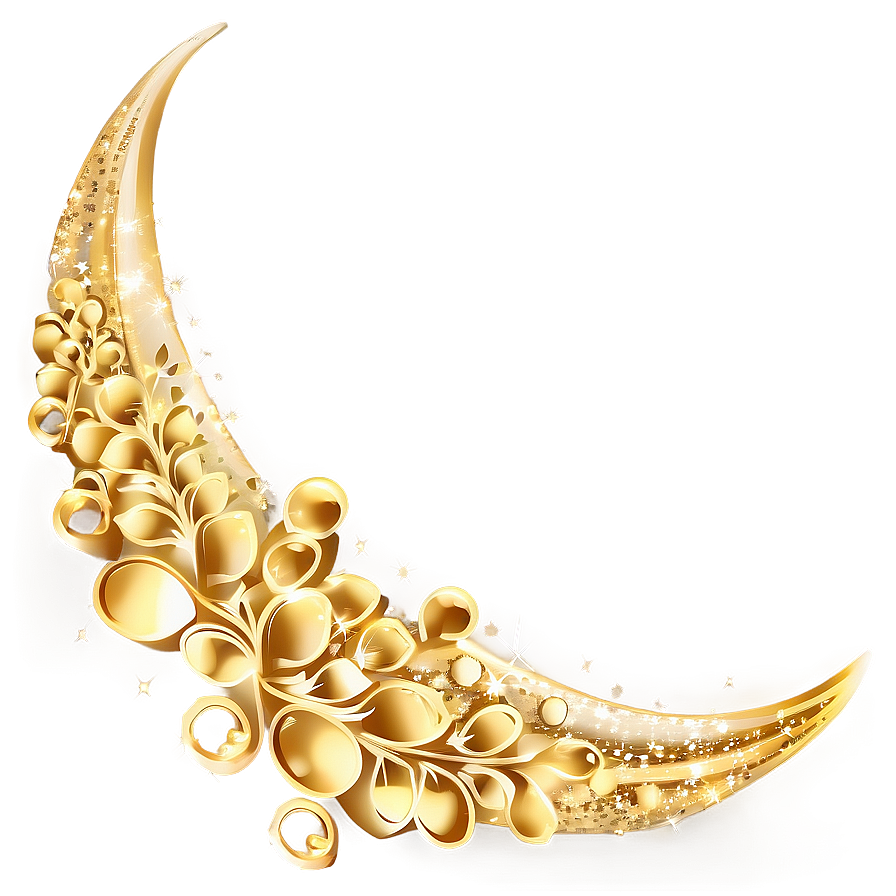 Delicate Gold Sparkle Png 06122024 PNG image