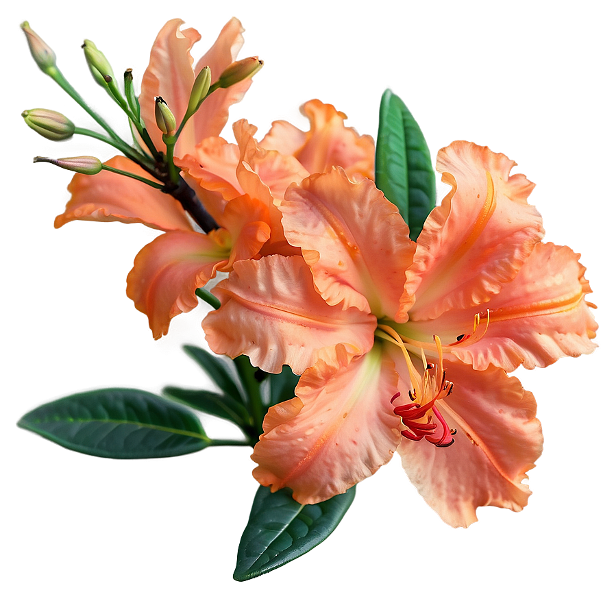 Delicate Orange Azalea Png Uwn PNG image