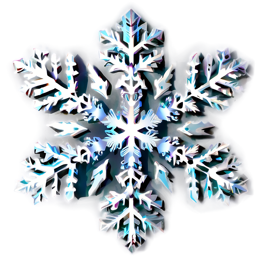 Delicate Snowflake Silhouette Png 05252024 PNG image