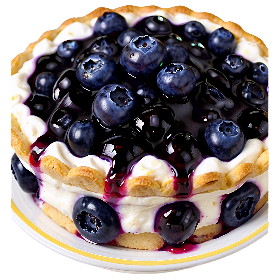 Delicious Blueberry Pie Png Hyc34 PNG image