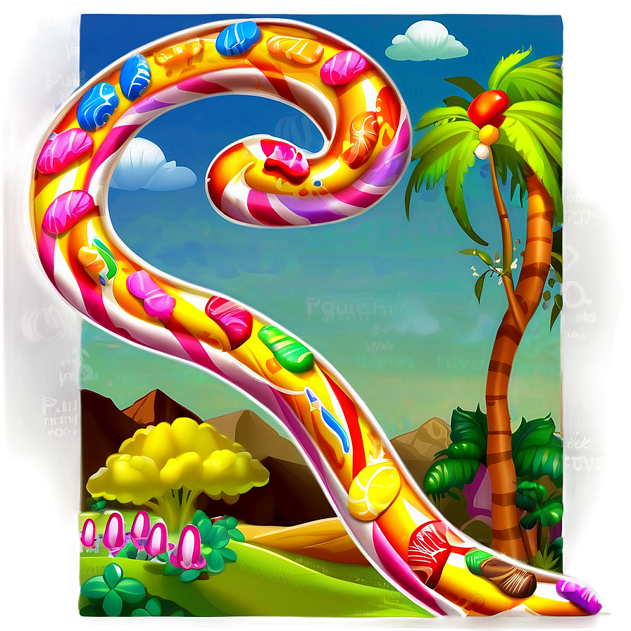 Delicious Candyland Journey Png Gem PNG image