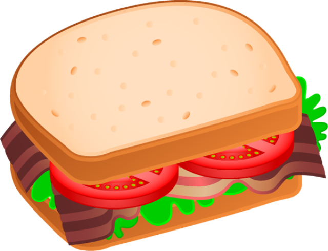 Delicious Sandwich Clipart PNG image