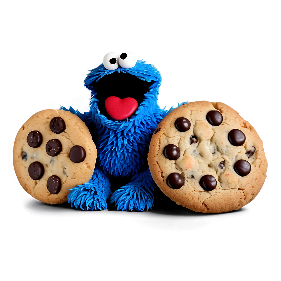 Delightful Cookie Monster Png 05212024 PNG image
